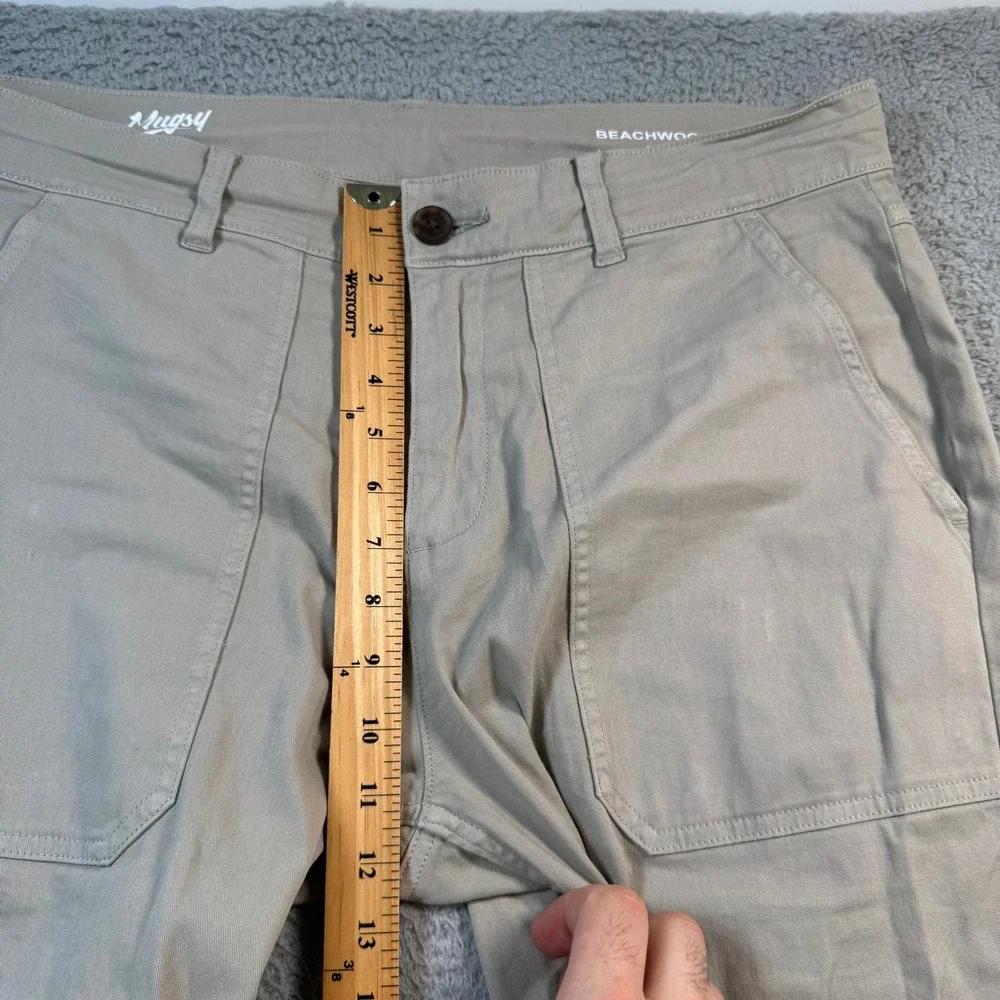 Mugsy Beachwoods Men Khaki Tan Utility Carpenter Chino Pants 35x32 TWDWP2